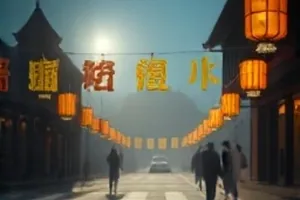 《雨夜列车时刻表》解说封面，雨中亮着灯的列车车窗