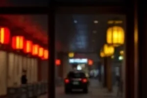 《旧胶片里的敲门声》封面，放映机前盘绕的胶片